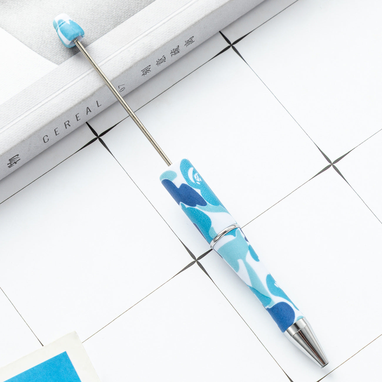 Wholesale 1000pcs Beadable Pens Cow Print Leopard Print Christmas Plastic Pen DIY for Beaded